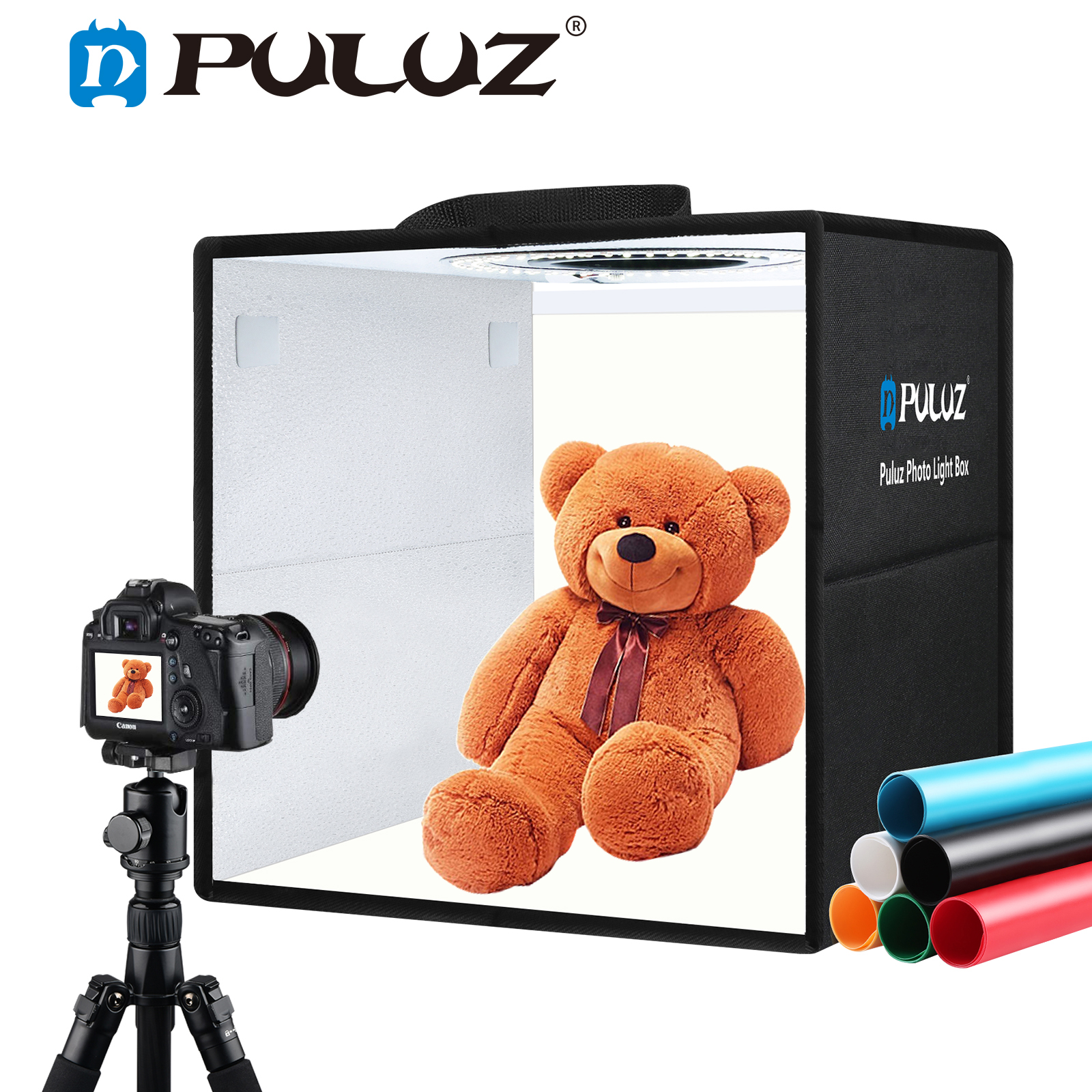 Photography Lighting Backdrop - PULUZ 30cm 12inch Lightbox Mini Foldable