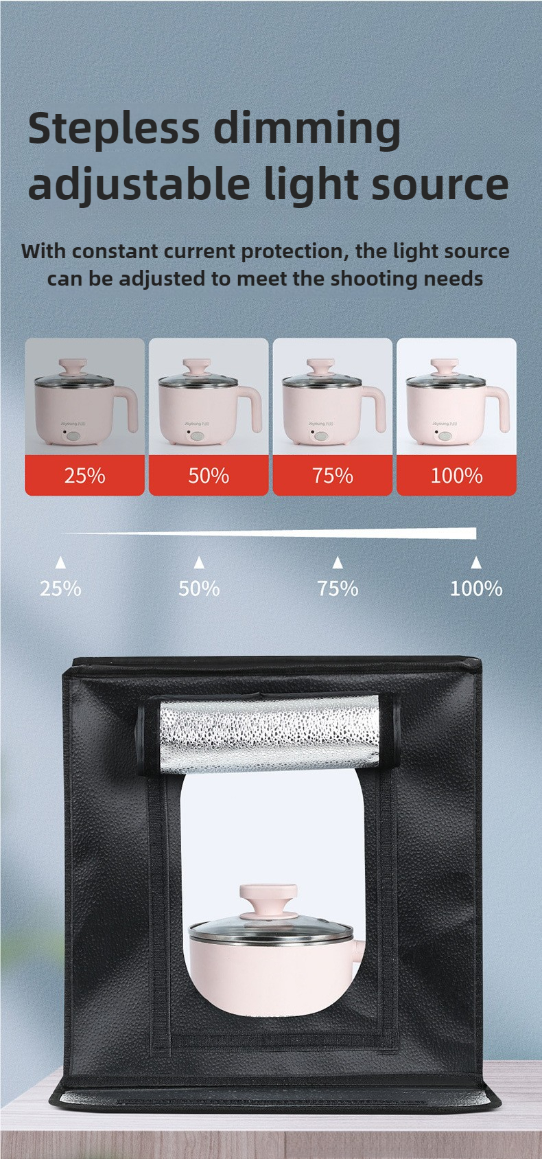 Photography Lighting Tent - 40cm Photography LED Studio Lightbox Photo