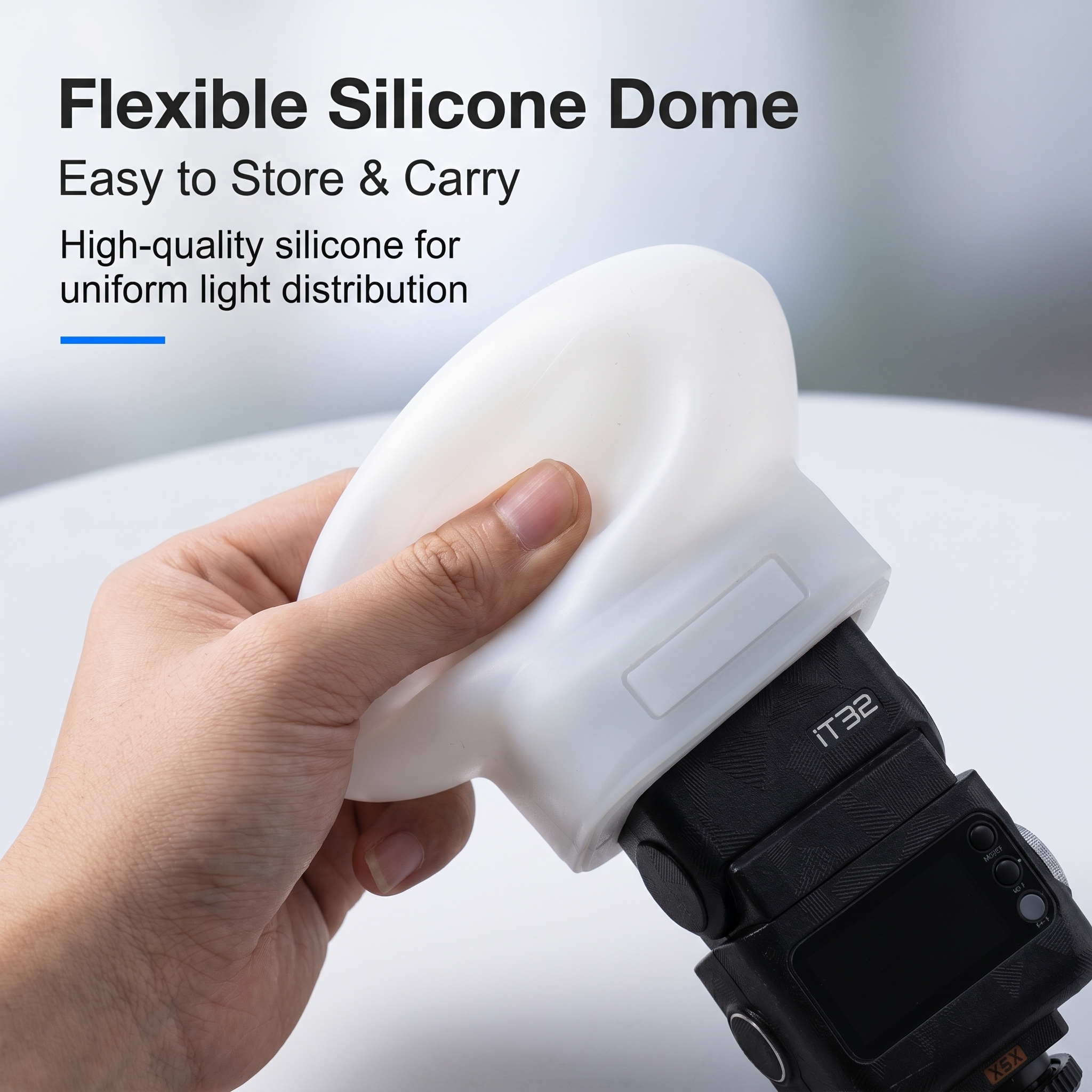 Photography Lighting Handheld - Silicone Flash Diffuser Cover Compatible For