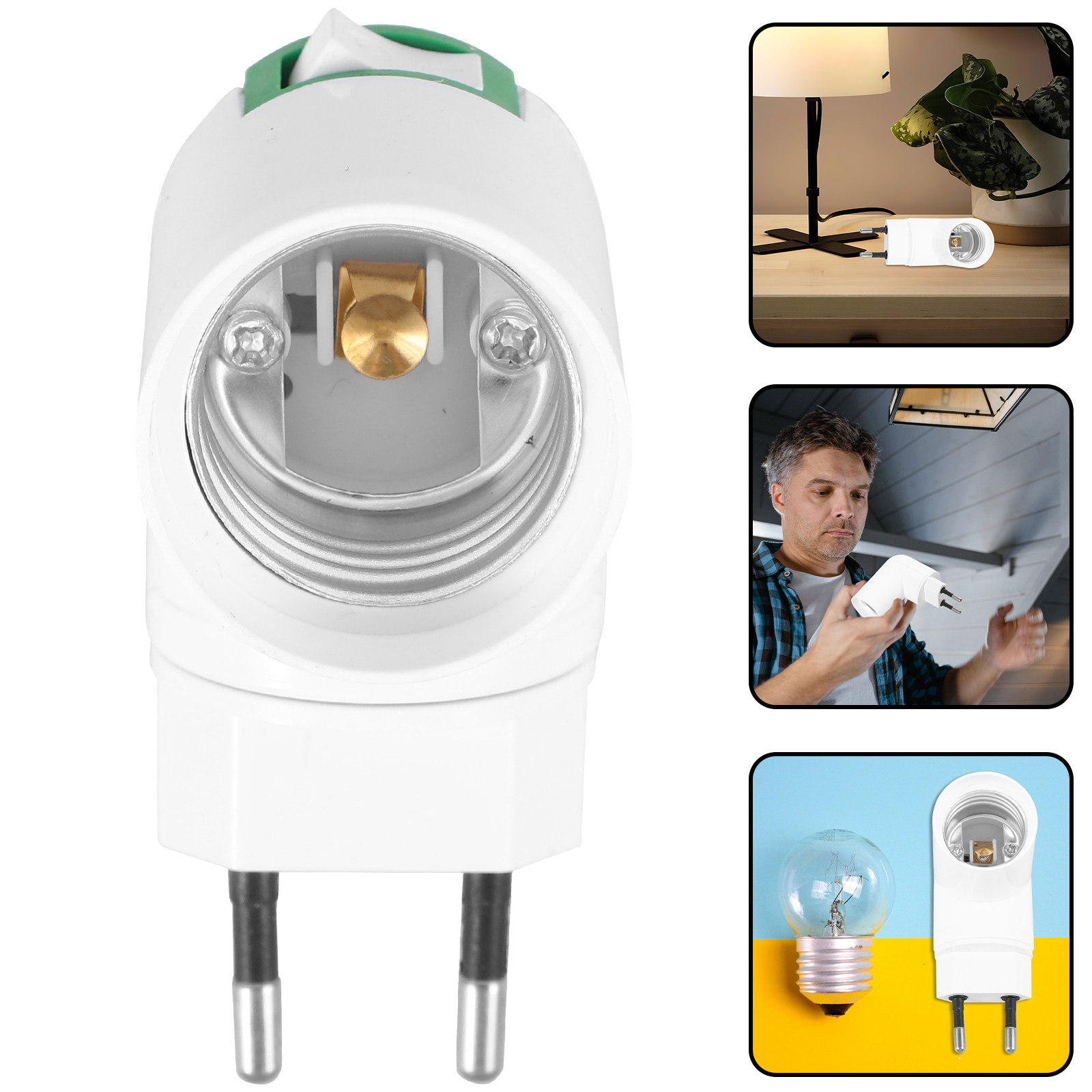 Photography Lighting Workshops - 2pcs Eu Plug To E27 Light