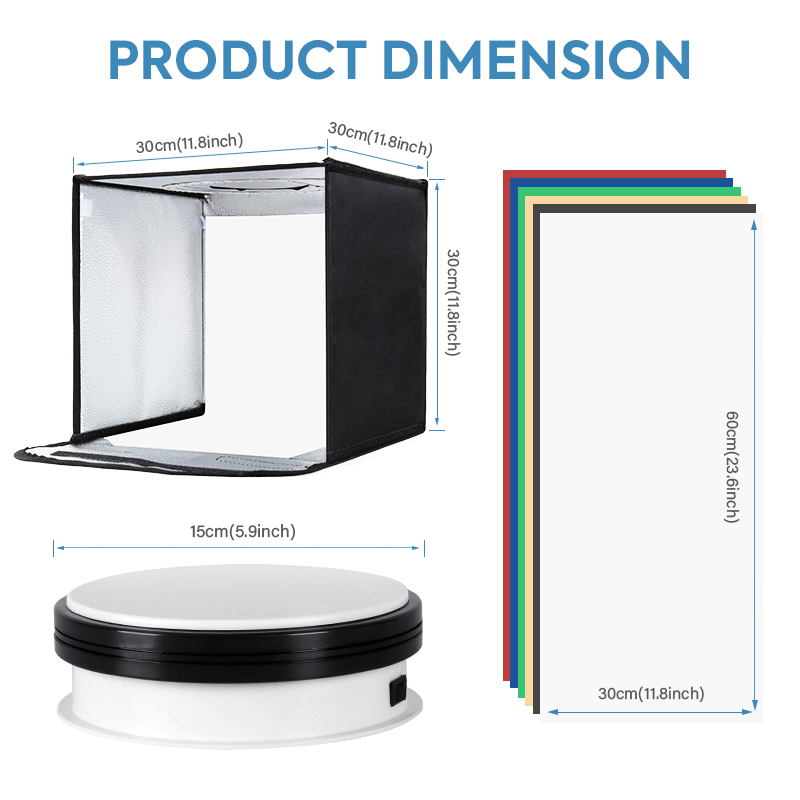 12x12in Dimmable Light Box Pho - Photography Lighting Tent のレビューと価格
