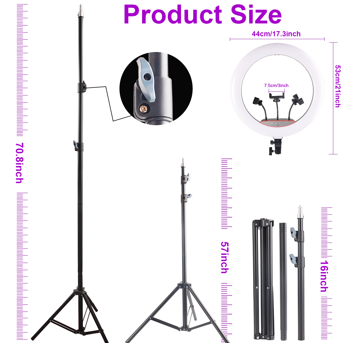 ofessional 18 Inch Ring Light  - Photography Lighting Online のレビューと価格