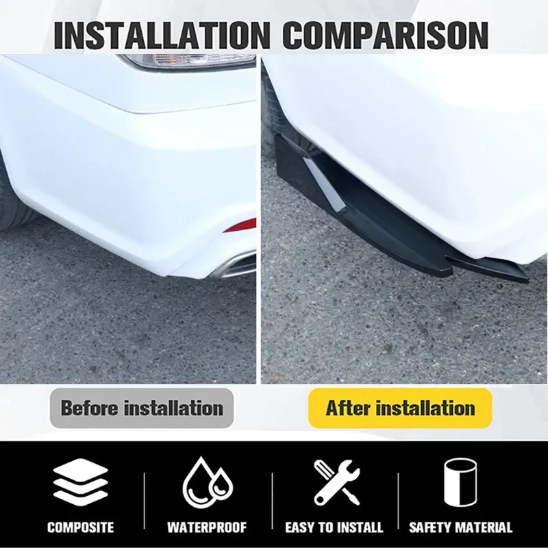 Pair Universal Car Rear Bumper - Diffusion Material Roll のレビューと価格