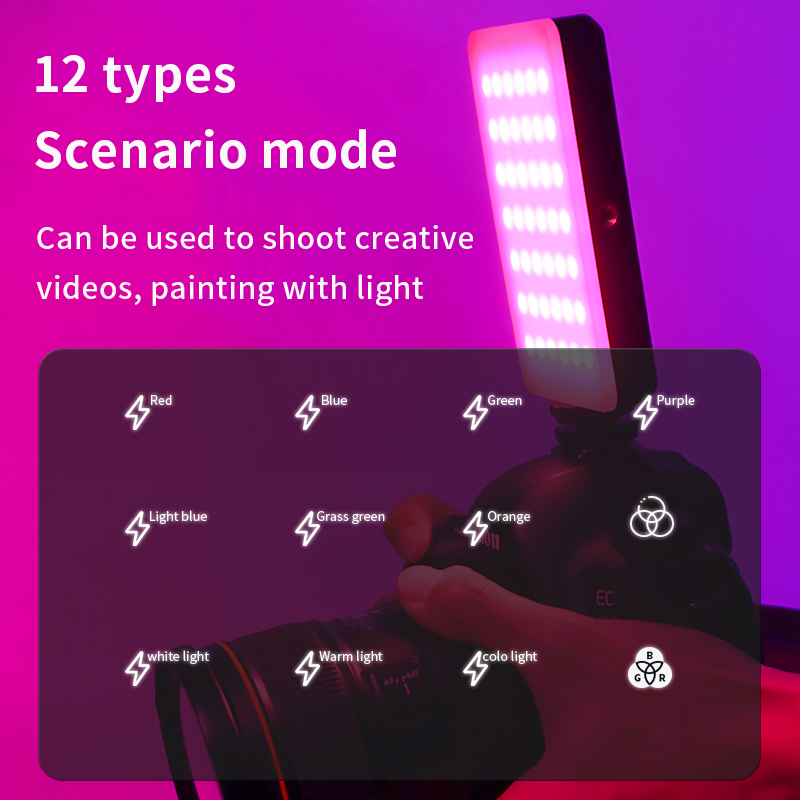 RGB Video Light Portable LED C - Photography Lighting Board のレビューと価格