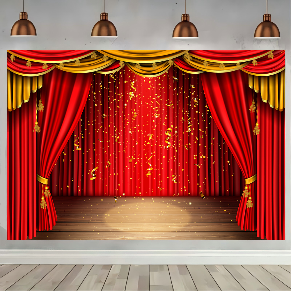 Red Theater Curtain Party Back - Photography Lighting Tent のレビューと価格