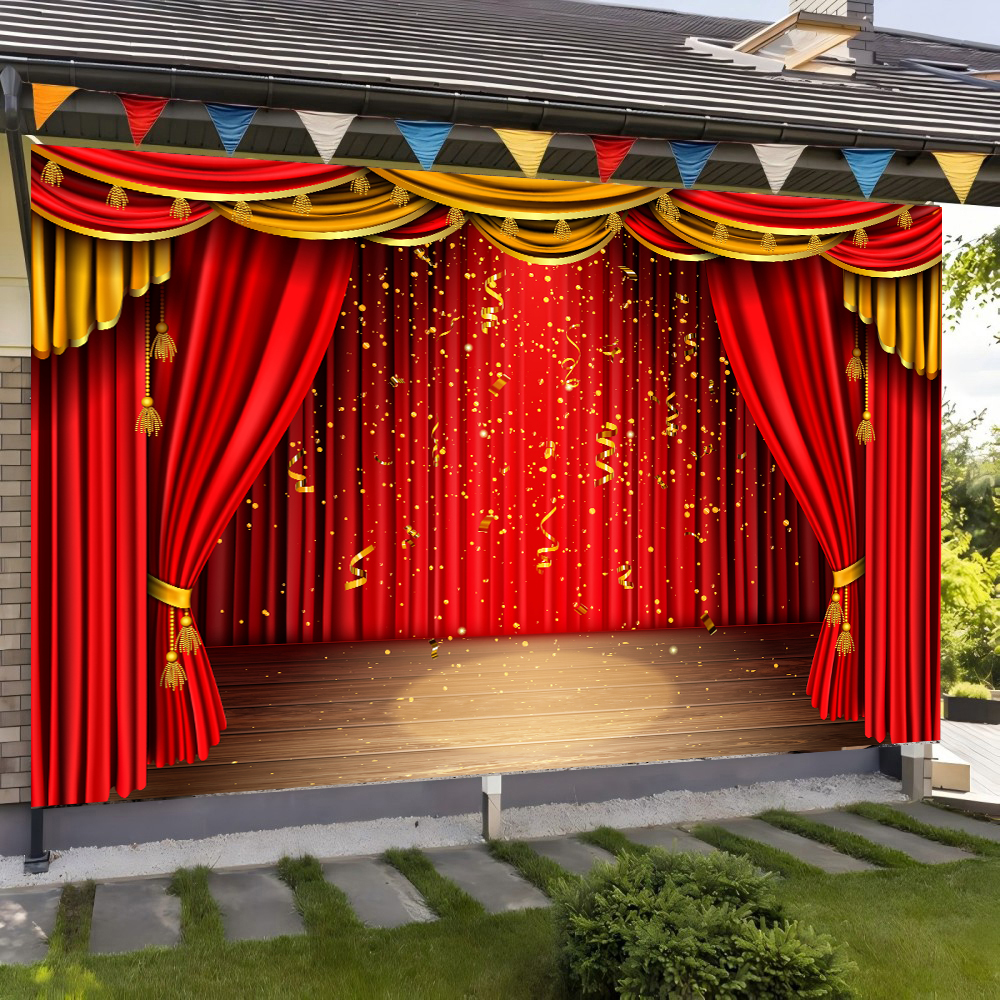 Red Theater Curtain Party Back - Photography Lighting Tent のレビューと価格
