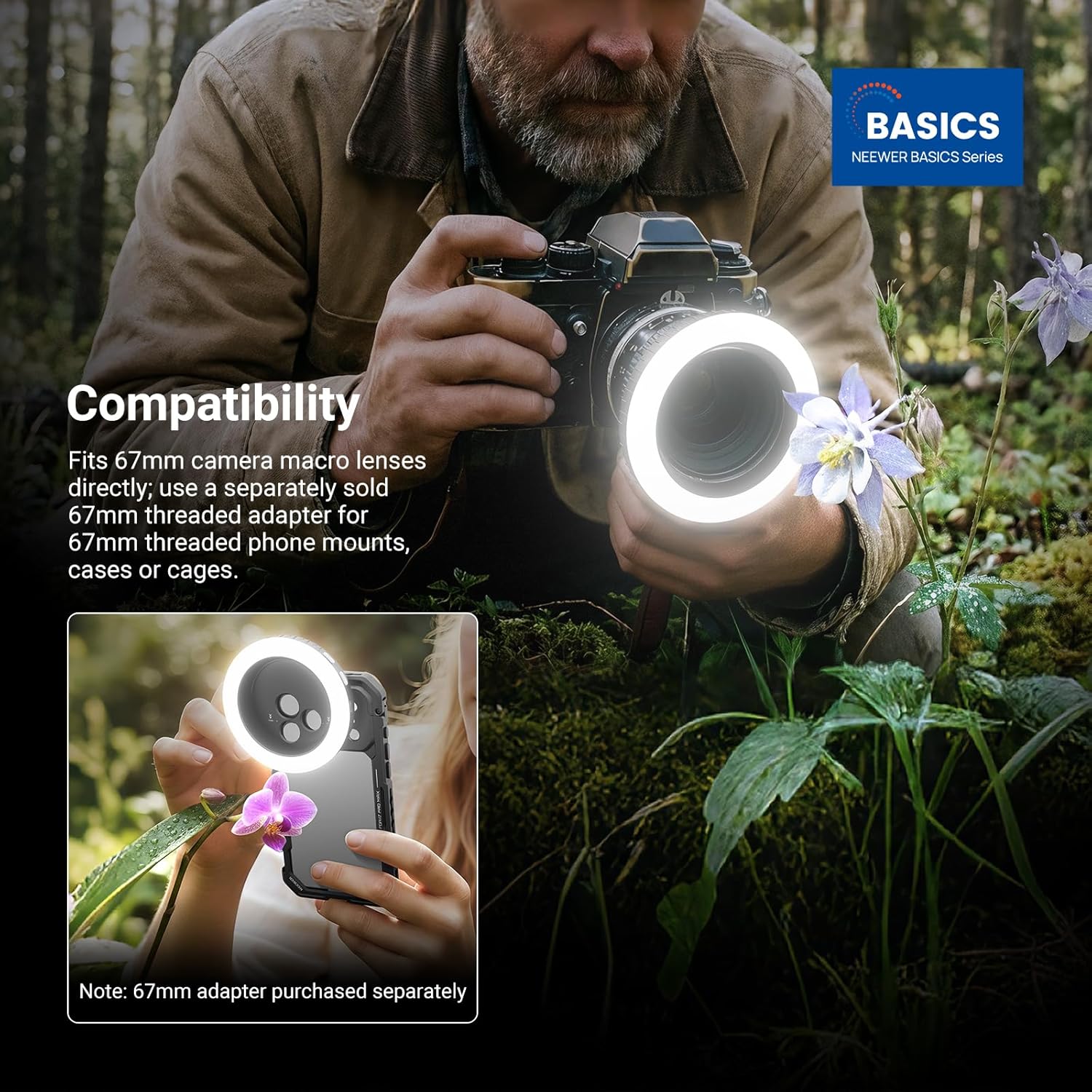 NEEWER Basics 67mm Threaded Ri - Photography Lighting Case のレビューと価格