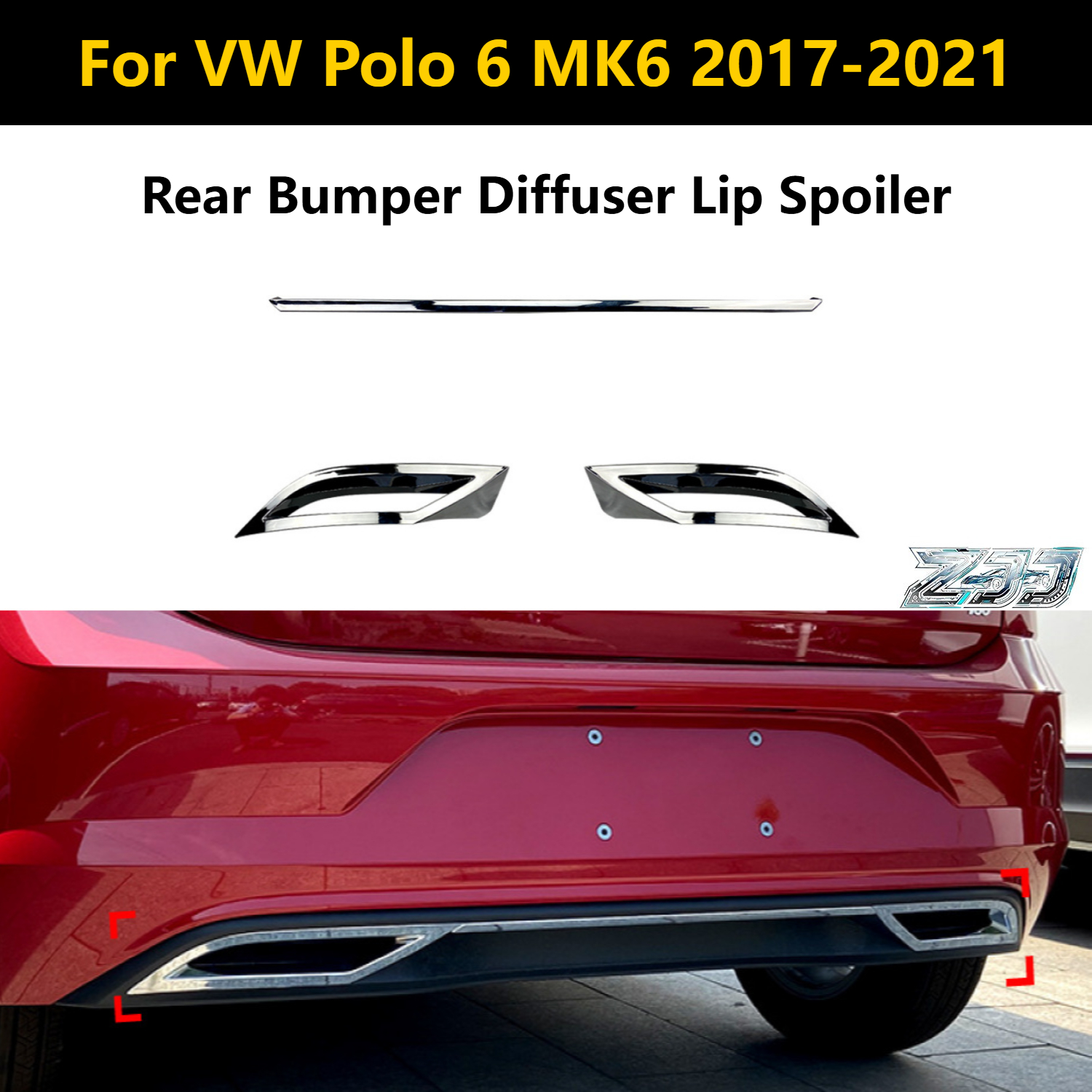 1 Set Rear Bumper Diffuser Lip - Diffusion Material Roll のレビューと価格