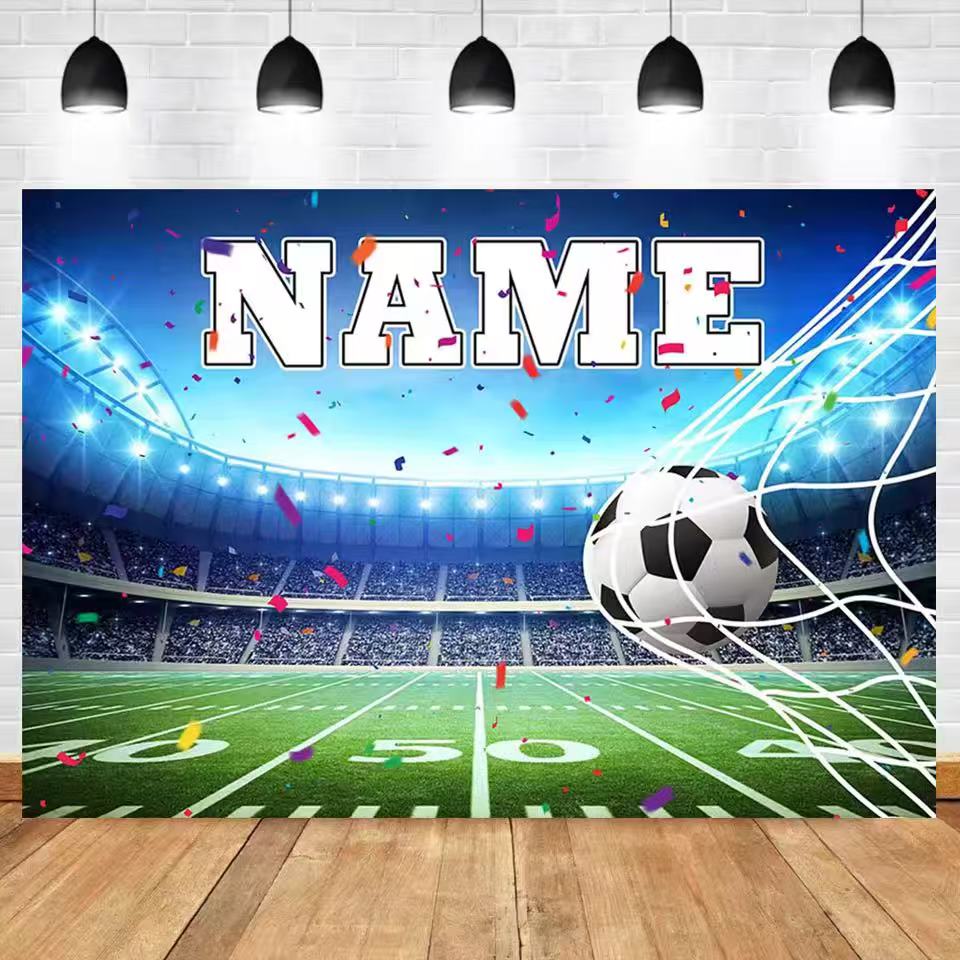 Football Backdrop Customize Na - Photography Lighting Backdrop のレビューと価格