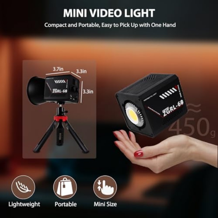 60W COB LED Video Light Handhe - Photography Lighting Handheld のレビューと価格