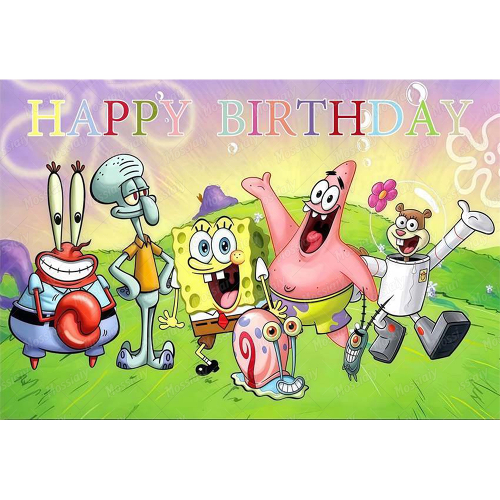 SpongeBob Theme Backdrop Carto - Photography Lighting Backdrop のレビューと価格