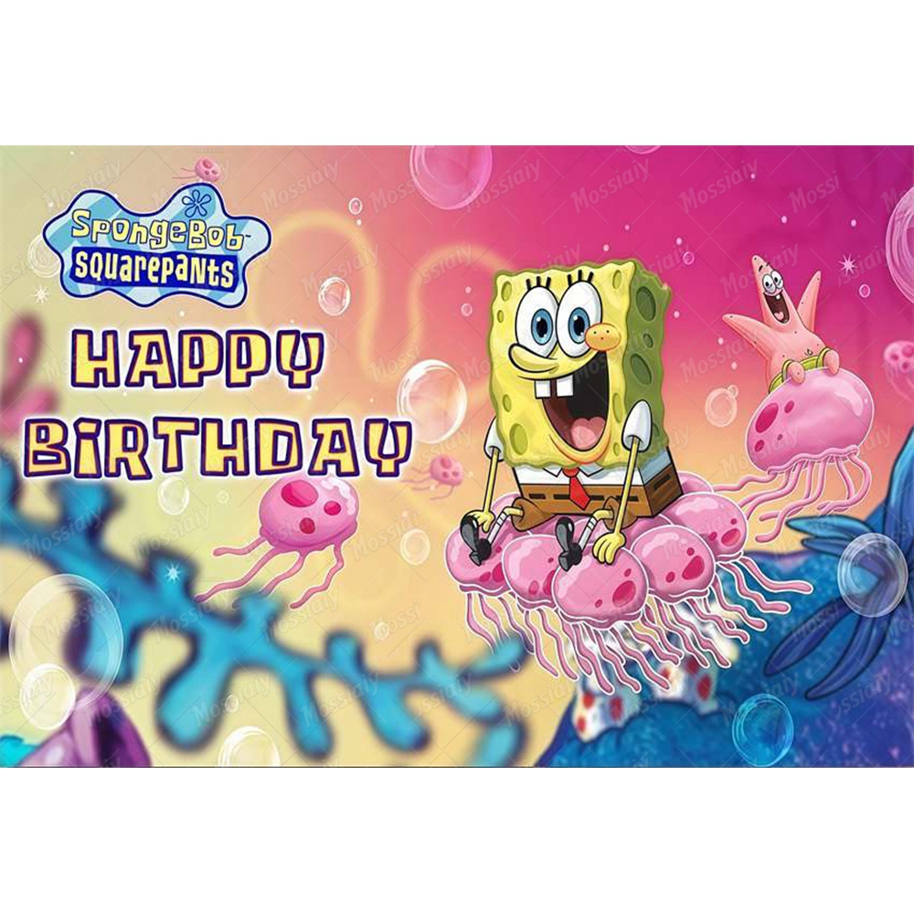 SpongeBob Theme Backdrop Carto - Photography Lighting Backdrop のレビューと価格