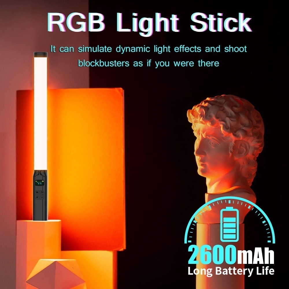 50CM RGB Stick Light Wand Ligh - Photography Lighting Types のレビューと価格