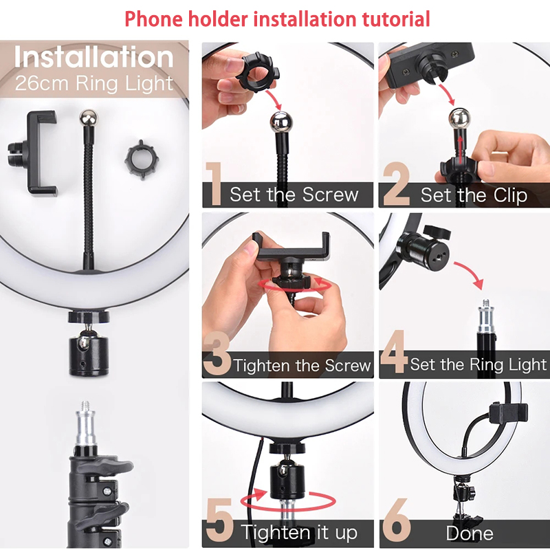 Video Light 16/26/33cm Selfie  - Photography Lighting Tent のレビューと価格