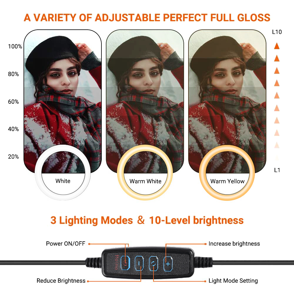 26cm 10 inch Led Ring Selfie L - Photography Lighting Tent のレビューと価格