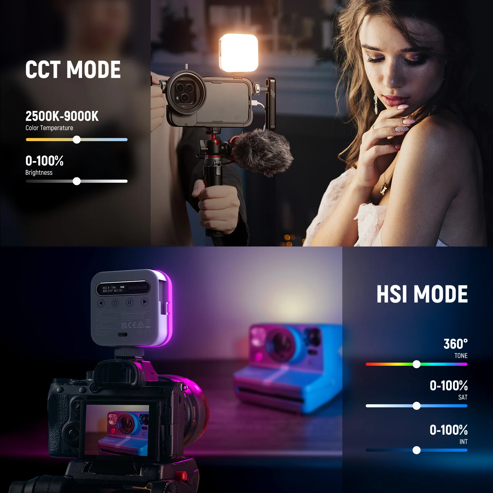 New NEEWER BASICS Magnetic RGB - Photography Lighting Basics のレビューと価格