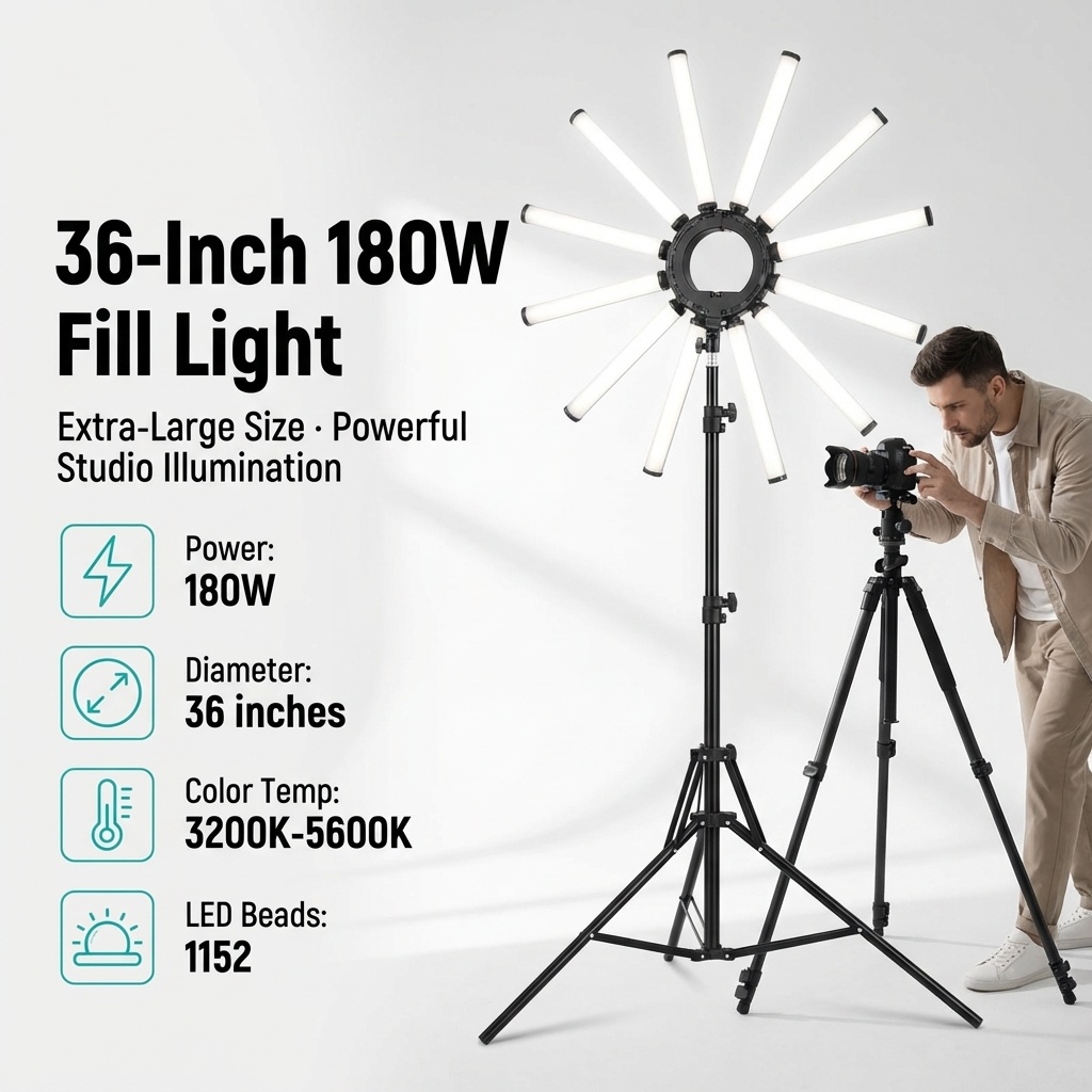 12 Arms Multi Tube Photography - Photography Lighting Ring のレビューと価格