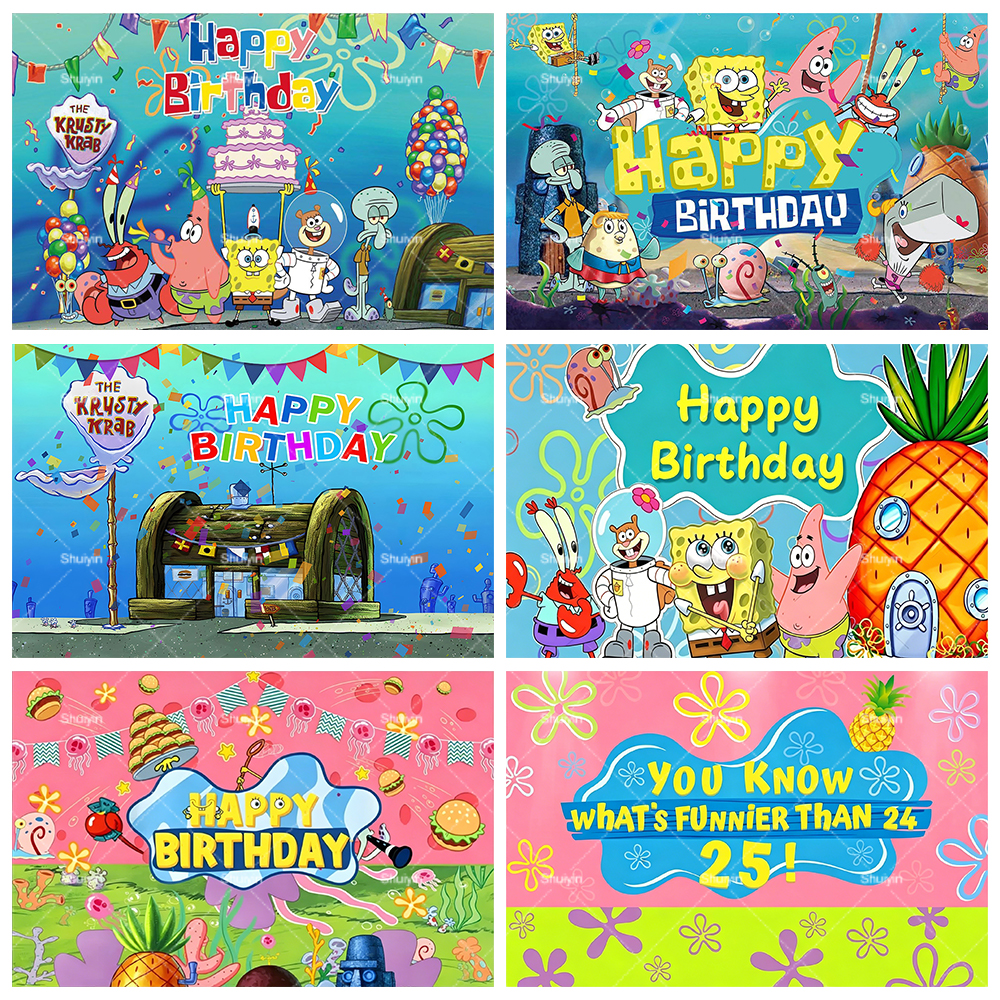 Cartoon SpongeBob Backdrop Chi - Photography Lighting Backdrop のレビューと価格