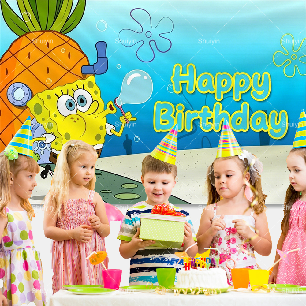 Cartoon SpongeBob Backdrop Chi - Photography Lighting Backdrop のレビューと価格