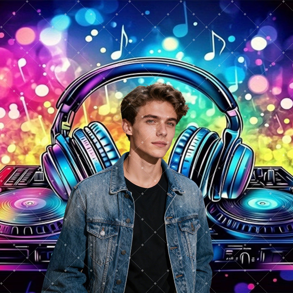 Hip Hop Music DJ Party Decorat - Photography Lighting Backdrop のレビューと価格
