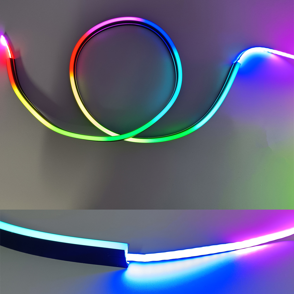 Black Silicone Tube LED Neon L - Diffusion Material Roll のレビューと価格