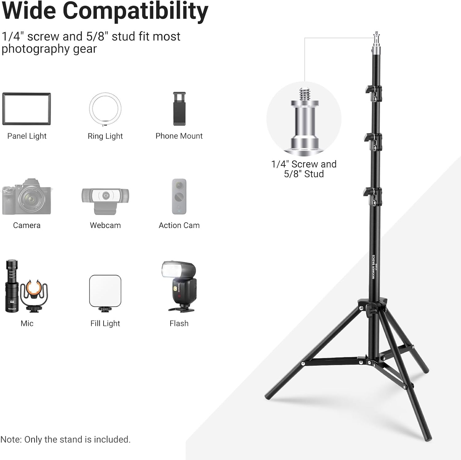 NEEWER Basics 6ft/180cm Photog - Photography Lighting Basics のレビューと価格