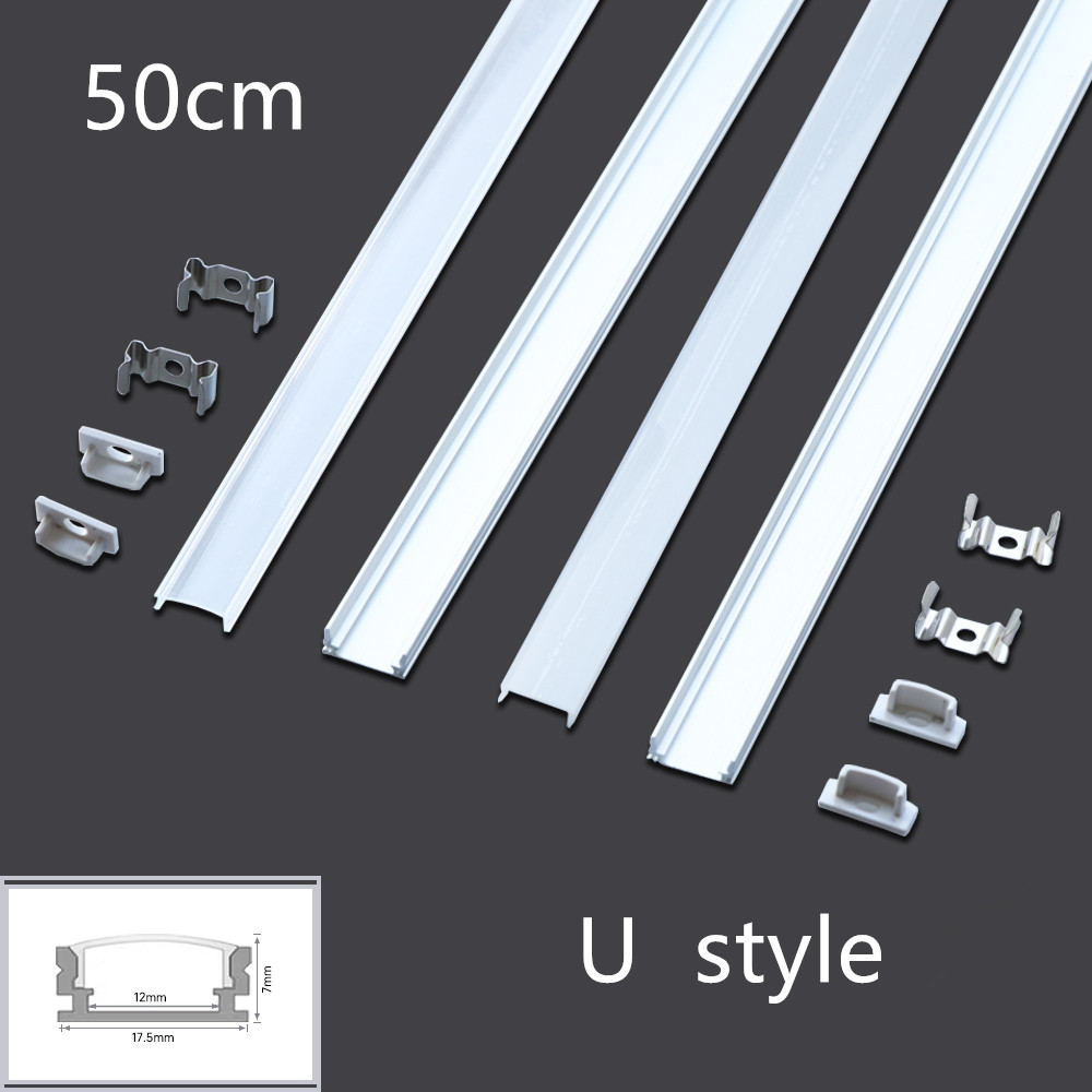 LED 50cm Aluminium Channel for - Diffusion Material Roll のレビューと価格
