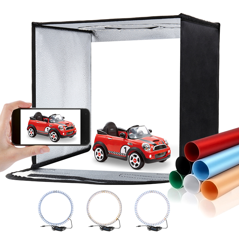 11.8x11.8inch Fold Photo Studi - Photography Lighting Tent のレビューと価格