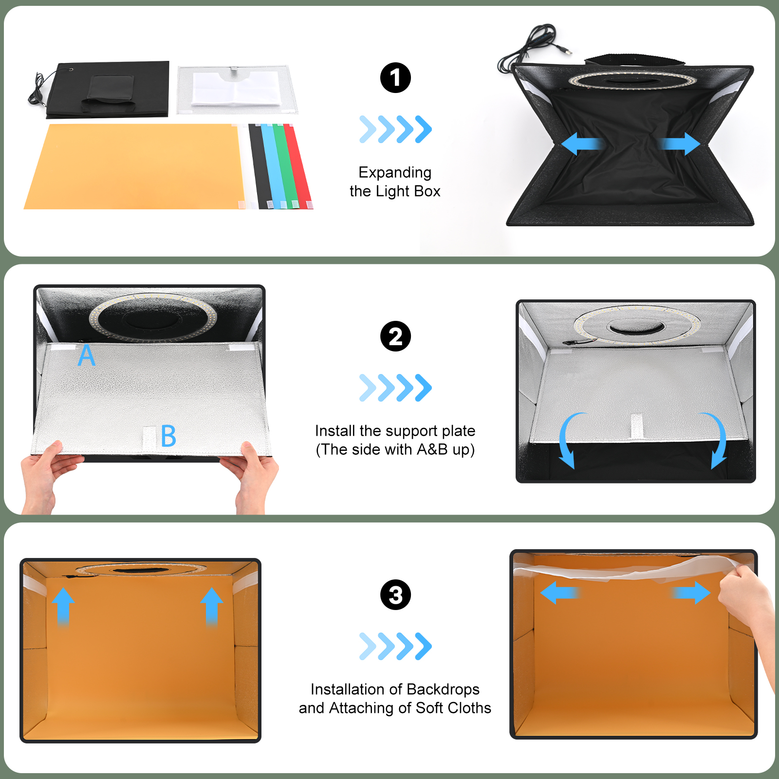 Lightdow Dimmable Photo Box LE - Photography Lighting Case のレビューと価格