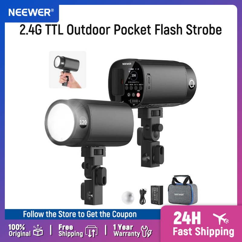 NEEWER 120Ws 2.4G TTL Outdoor  - Portable Strobe Monolight のレビューと価格
