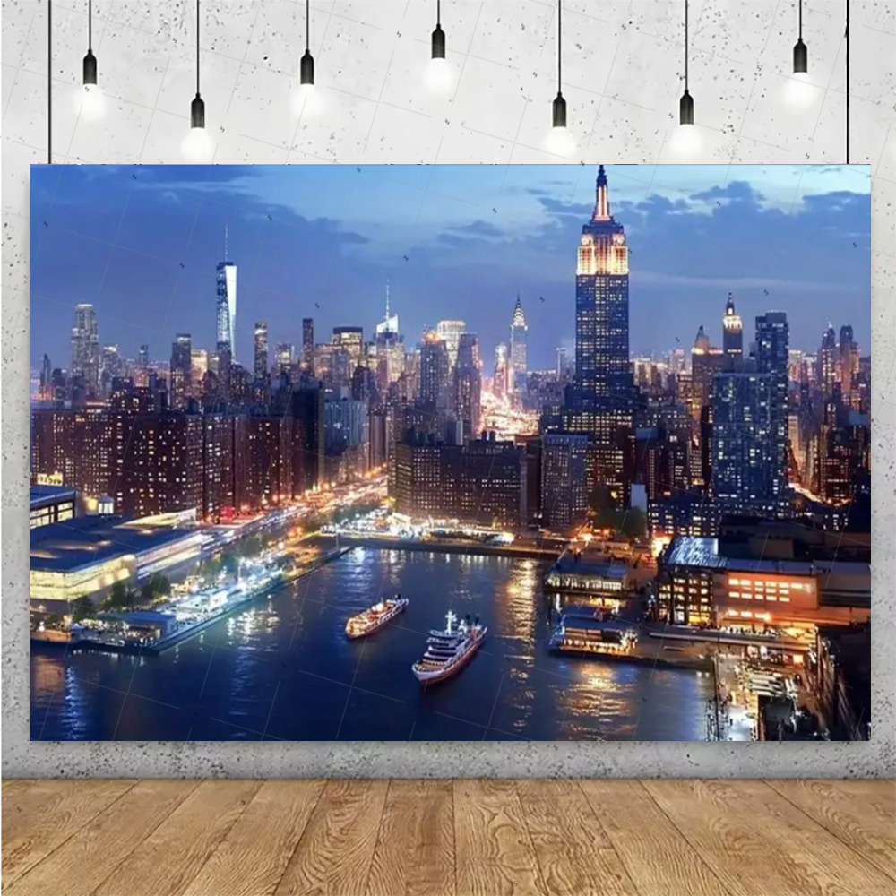 Night View High-Rise Building  - Photography Lighting Backdrop のレビューと価格